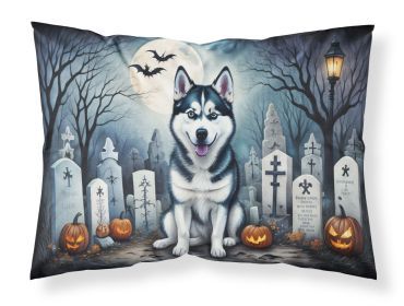 Siberian Husky Spooky Halloween Standard Pillowcase Lightweight Super Soft Easy Care Decorative Artwork Pillowcase, Standard