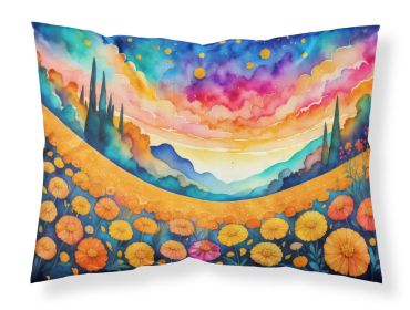 Marigolds in Color Standard Pillowcase Lightweight Super Soft Easy Care Decorative Artwork Pillowcase, Standard