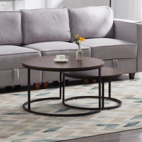 Nesting Round Coffee Table Set of 2-piece