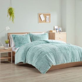 Shaggy Long Fur Comforter Mini Set (Color: as Pic)