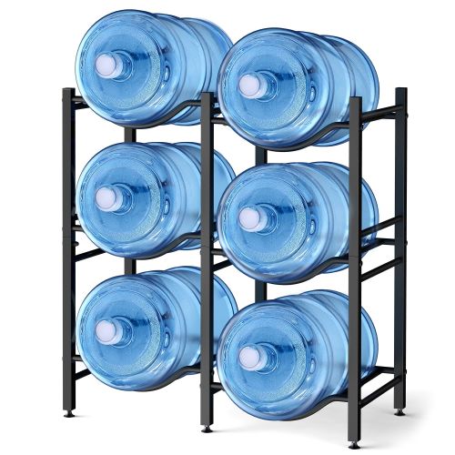 5 Gallon Water Jug Holder, Heavy Duty Steel, Storage Rack for Kitchen, Home, Office, Pantry