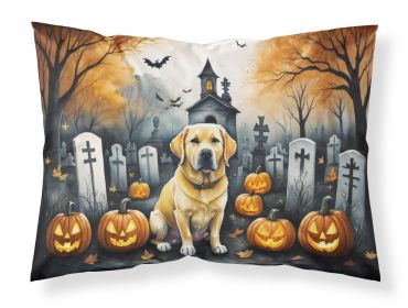 Yellow Labrador Retriever Spooky Halloween Standard Pillowcase Lightweight Super Soft Easy Care Decorative Artwork Pillowcase, Standard (Default: Default)