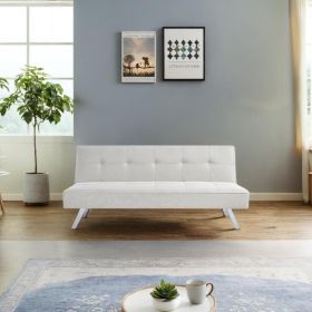Fabric Convertible Sofa Bed, Folding Sleeper for Living Room for Living Room (Main Color: Beige, Main Material: Fabric)